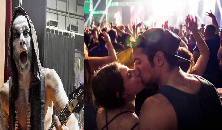 Sexo anal a mi novia en un concierto de rock, nadie lo noto entre la multitud