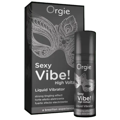 SEXY VIBE HIGH VOLTAGE LIQUID VIBRADOR 15 ML NEGRO