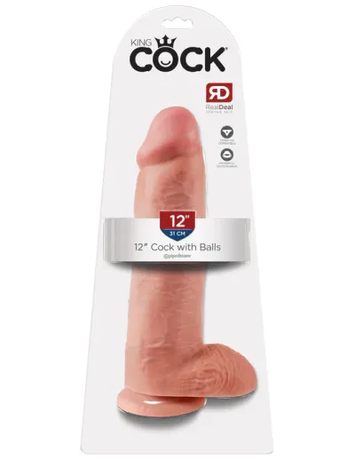 KING COCK12" COCK WITH BALLS PD5511-21 FLESH