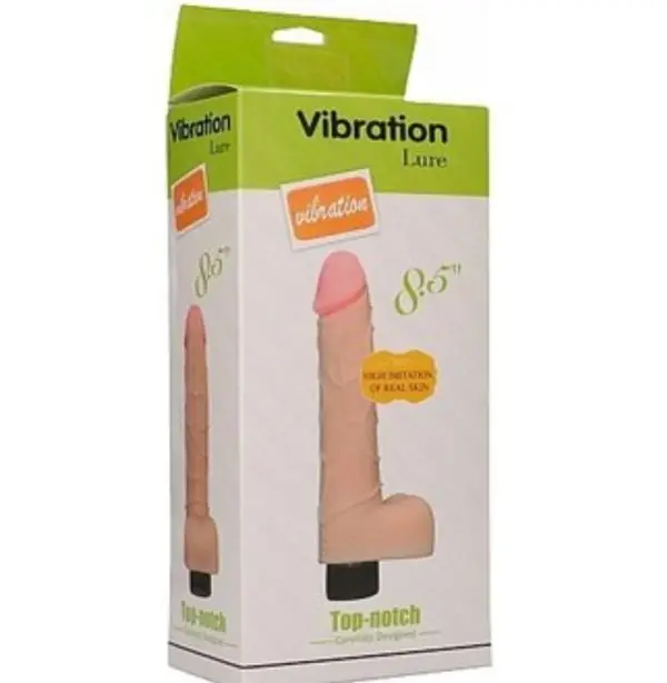 Dildo vibrador realista de TPE Lure Verde 8.5 D10042
