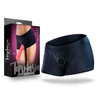 BL-87235 TEMPTASIA - HARNESS BRIEFS - MEDIUM - BLACK