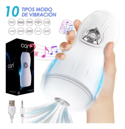 Masturbador masculino en vaso con vibración Recargable