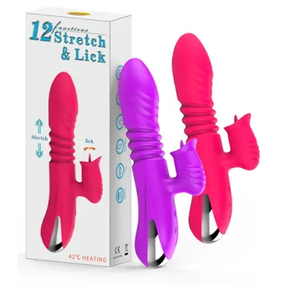 Vibrador Multiorgasmico de Silicon 12 Funciones de Movimiento 