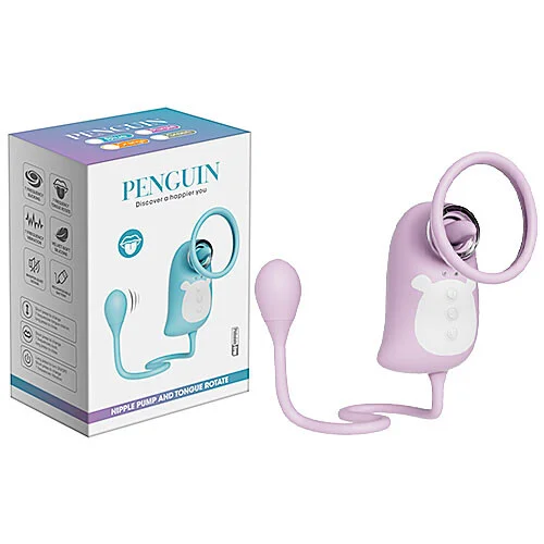 Penguin 2 en 1 Nipple Pump y Lengua Rotatoria