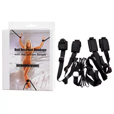 Esposas Bondage de Tela Ajustable para Cama