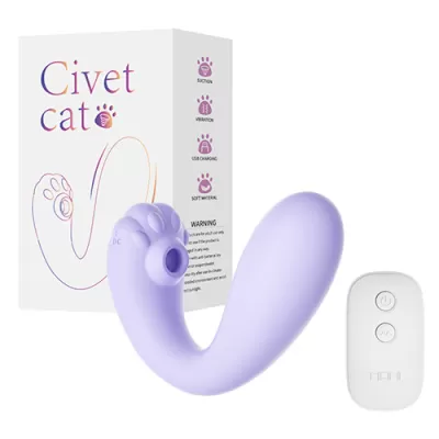 LILO Civet Cat Purple Vibrador y Succionador